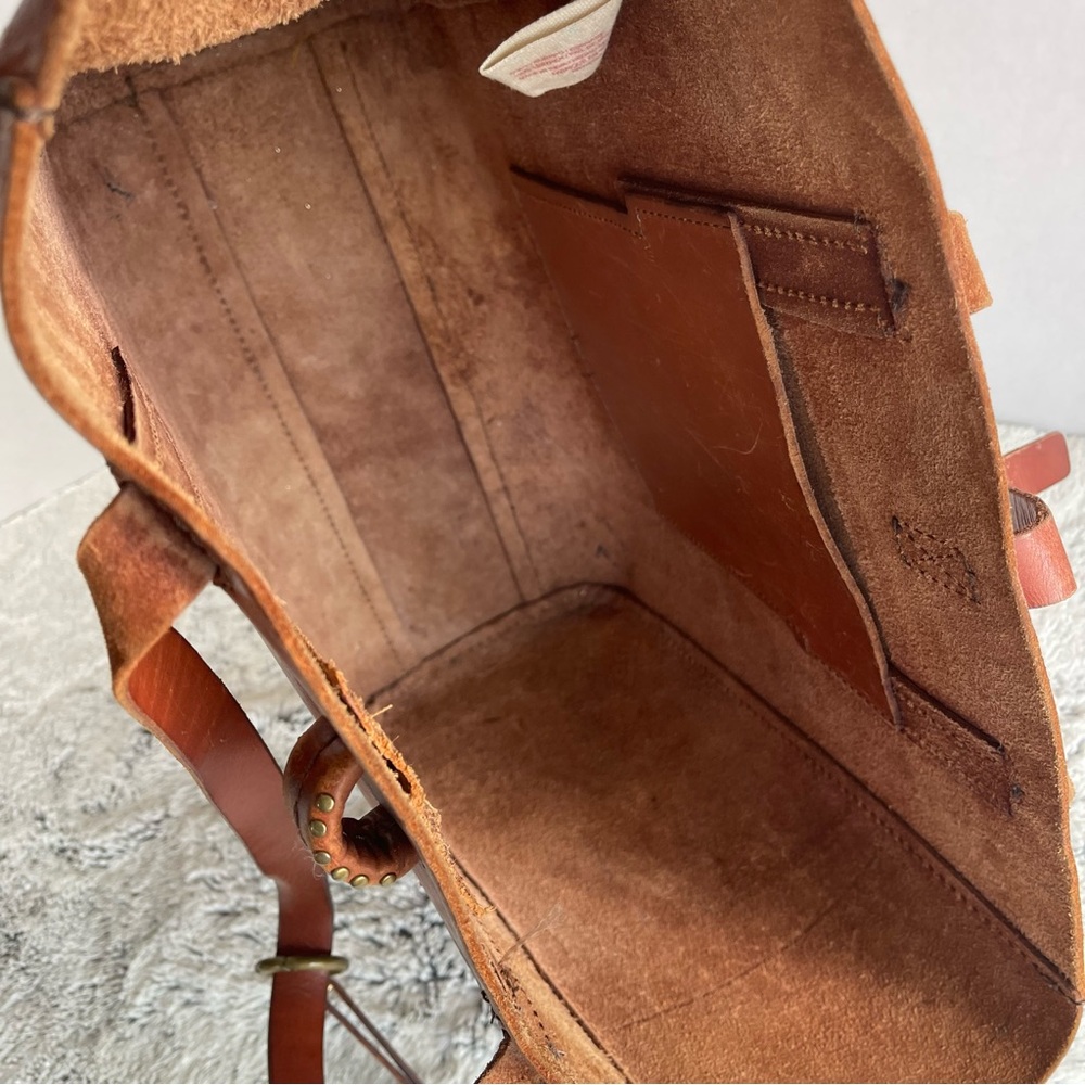 Lucky Brand Dylan Leather Tote in Tobacco - Picture 14 of 17